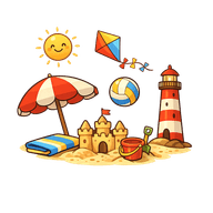 À la plage